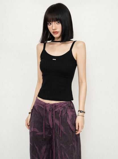 Strap Chest Padded Halterneck Top