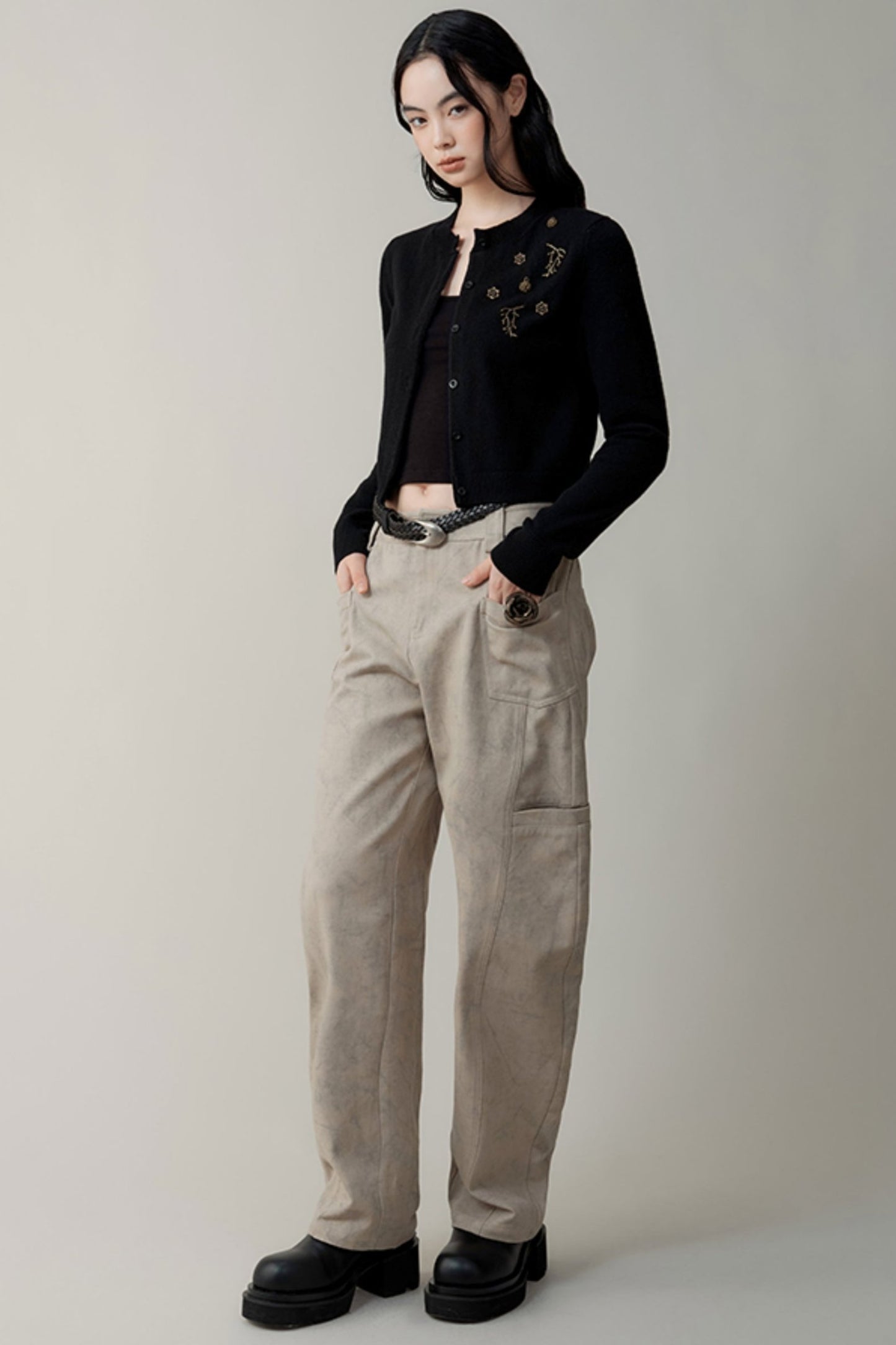 Natural Texture Scimitar Pants