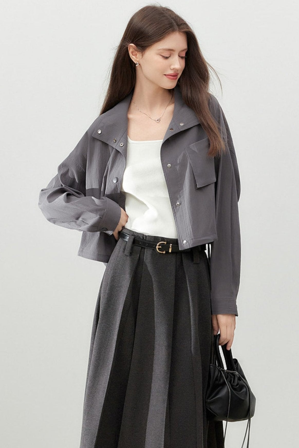 Collar Short Trench Coat