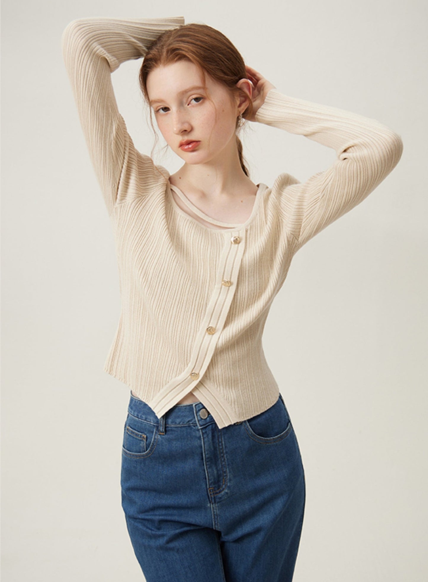 French Elegance Knitwear Top