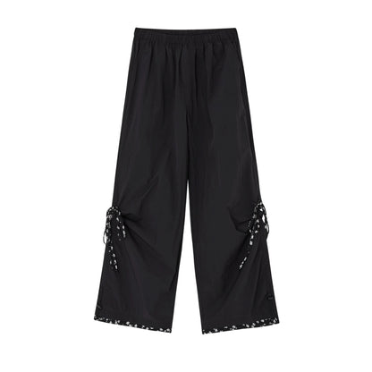 Floral Patchwork Plaid Trousers