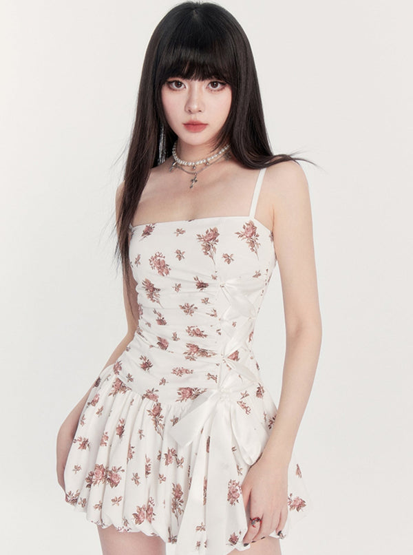 Floral Satin Slip Dress