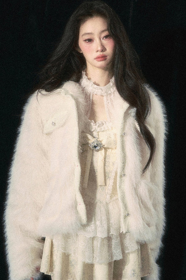 한국 스타일 따뜻한 루즈 재킷 