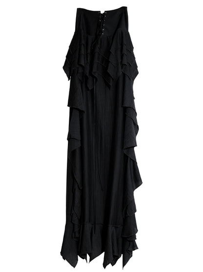 Ruffles Super Long Versatile Skirt