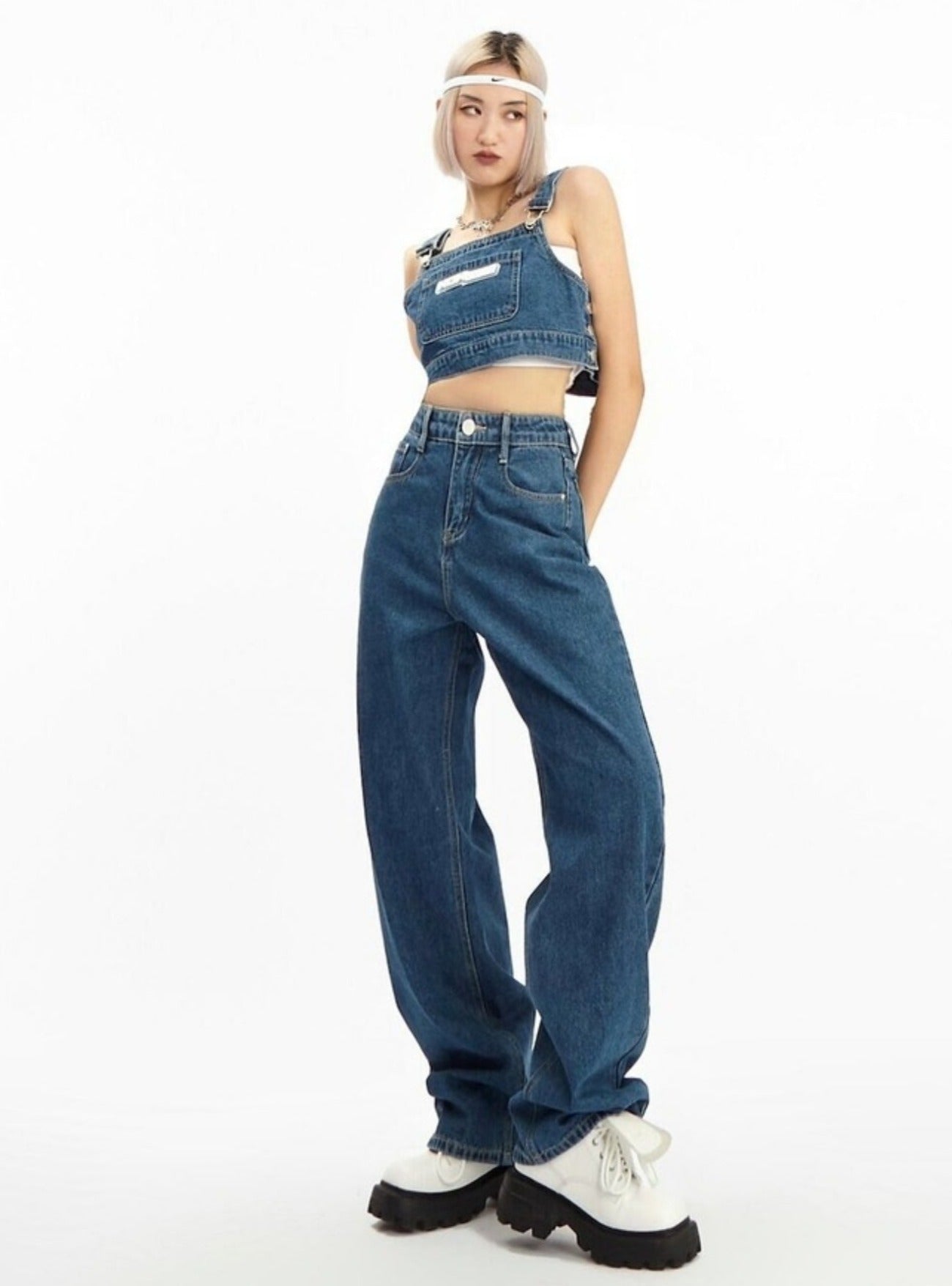 Function Denim Bib Pants Set