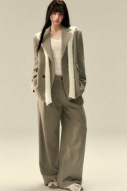 Elegant Wool Dress Trousers