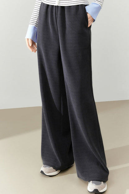 Straight-Leg Corduroy Pants