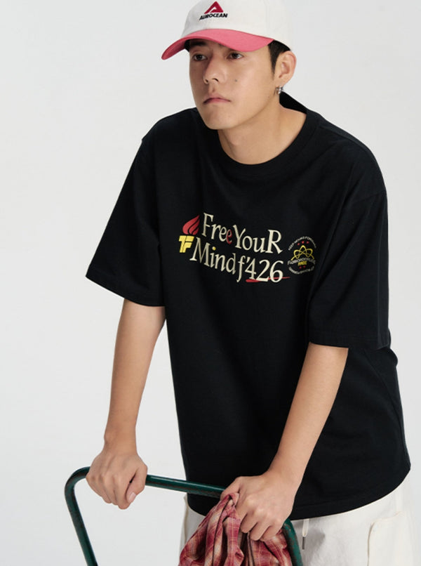 Loose Fit Slogan T-Shirt