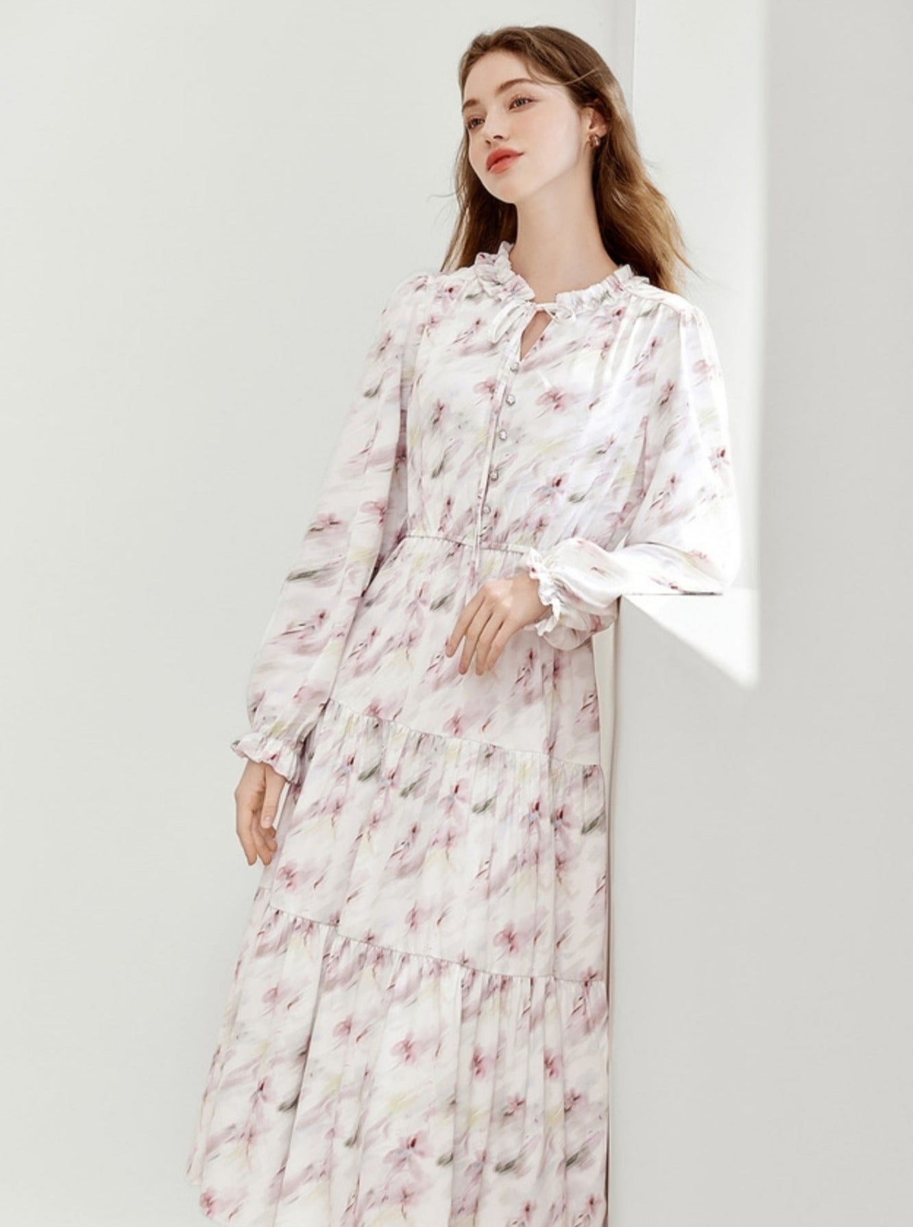 Tea Break French Floral Dress