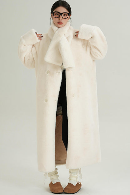 Luxury Fur Mid-Length Coat