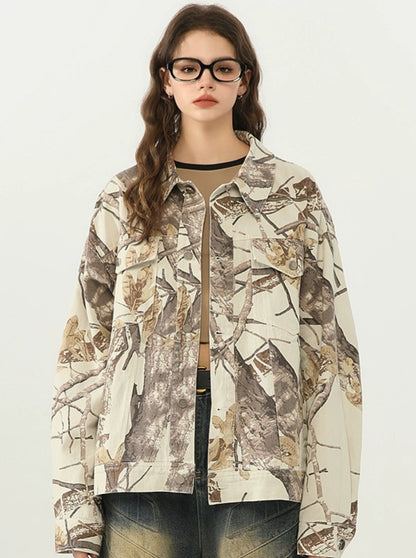 Amerikanische Camouflage-Jeansjacke