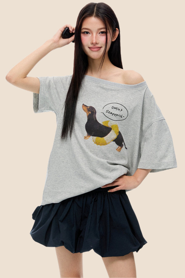 Summer Slash Shoulder T-Shirt