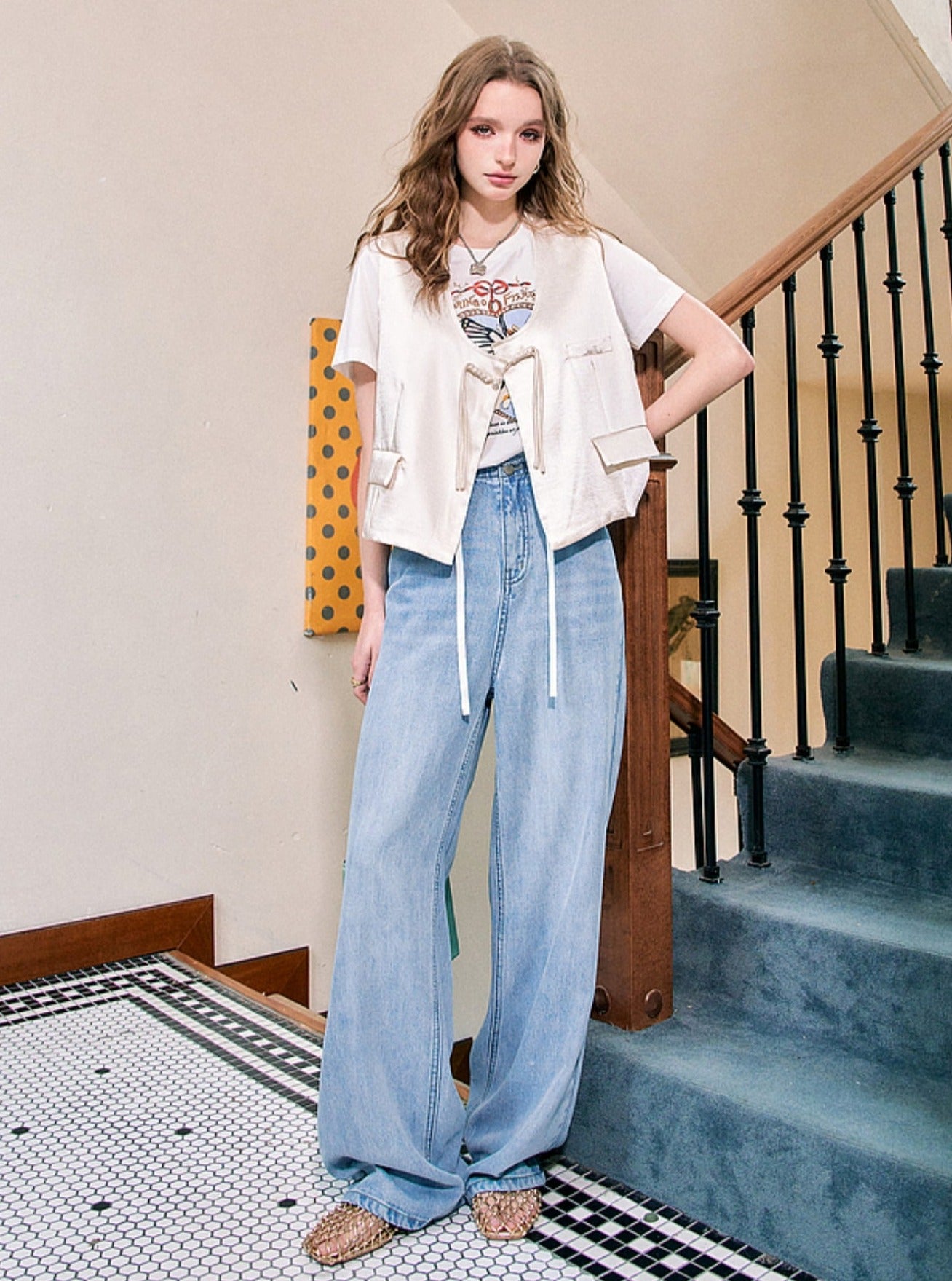 Loose and Skinny Wide-Leg Pants