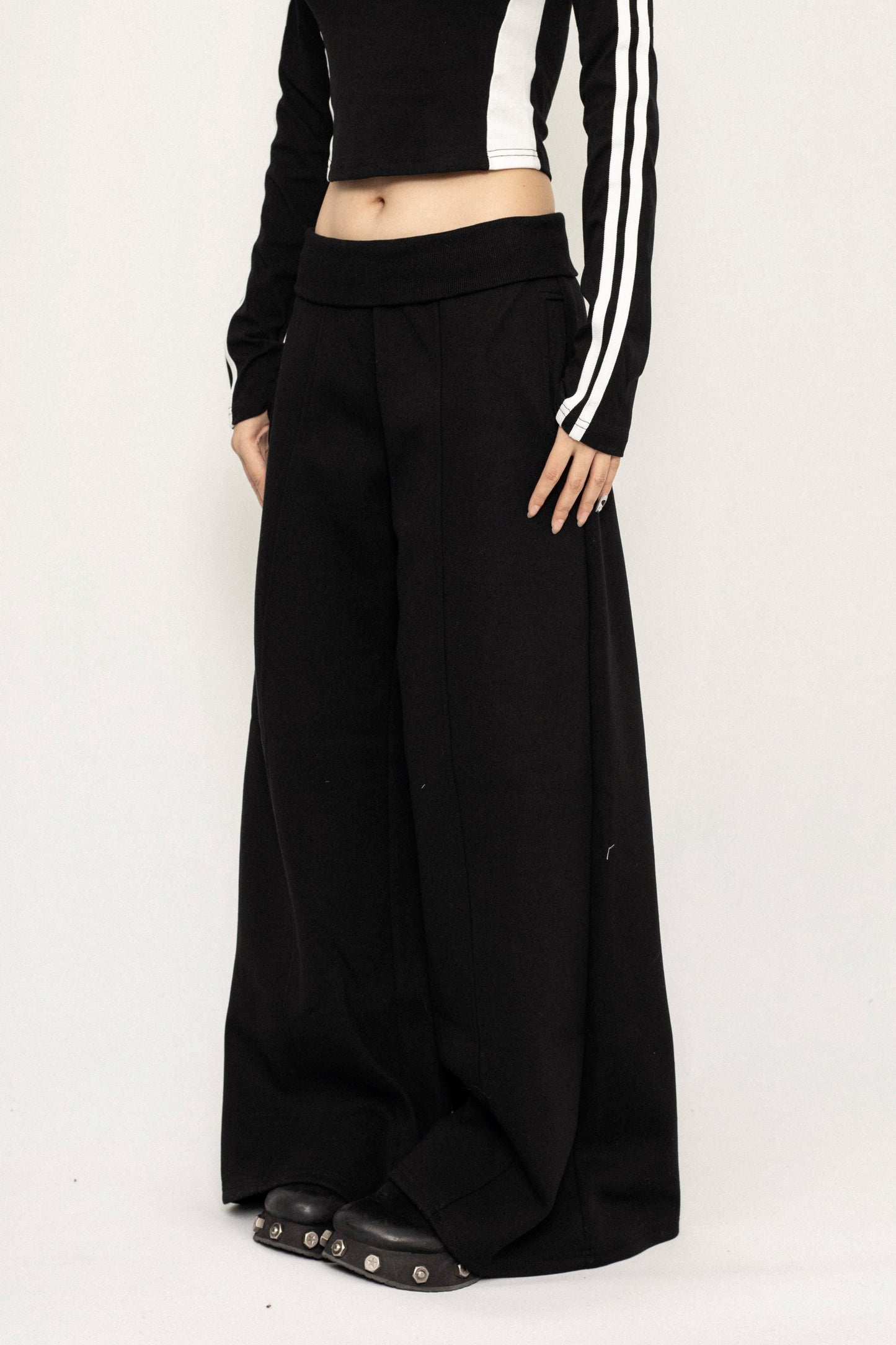 Loose Wide-Leg Drapy Casual Pants