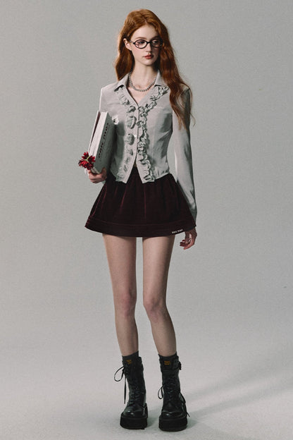 Ancola Red Velvet Heavy Industries Skirt