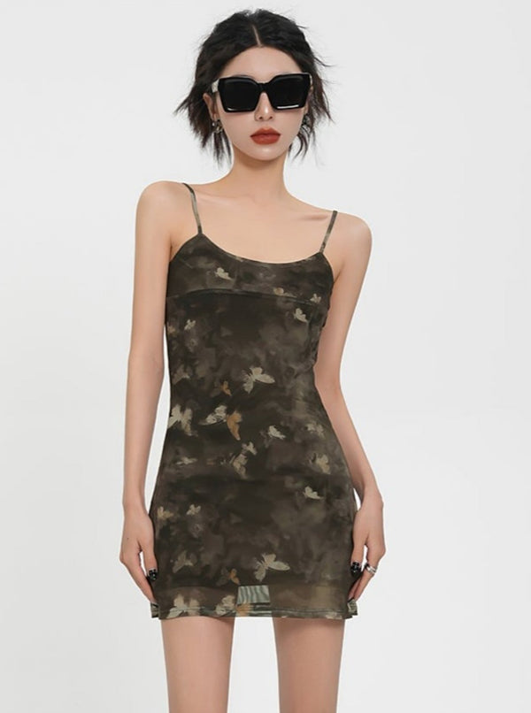 Suspender Top With Short Long Dress