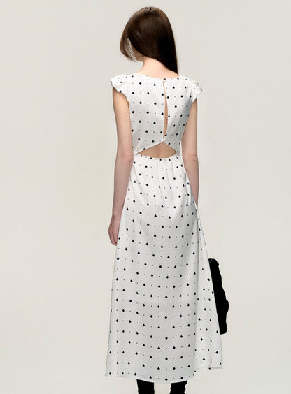 Polka Dot Plum Blossom Dress