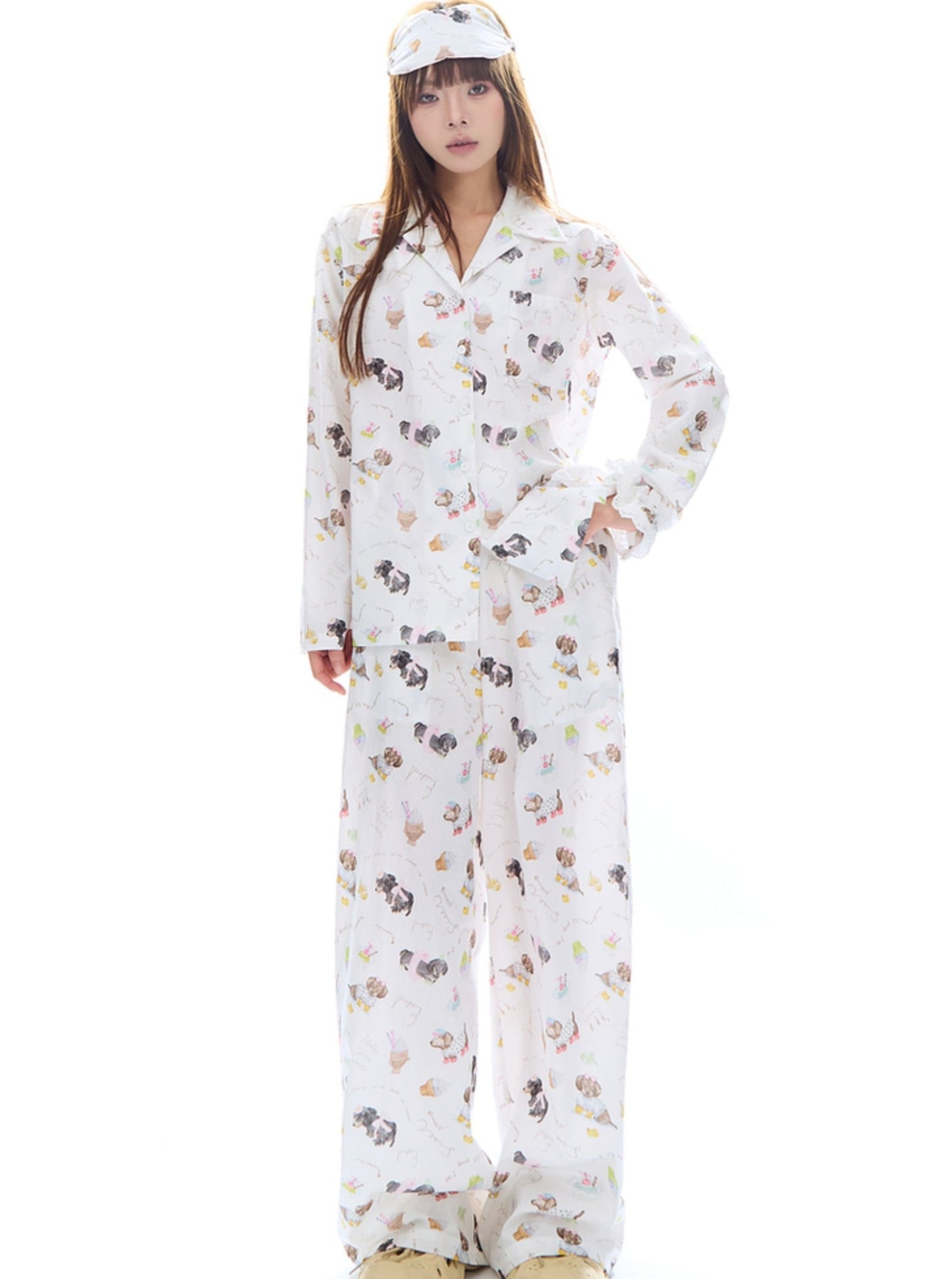 Sleepy Bear Puppy Pajamas Set-Up