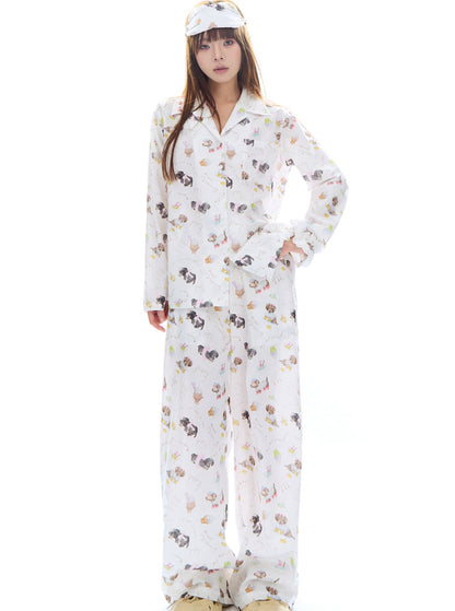 Sleepy Bear Puppy Pajamas Set-Up