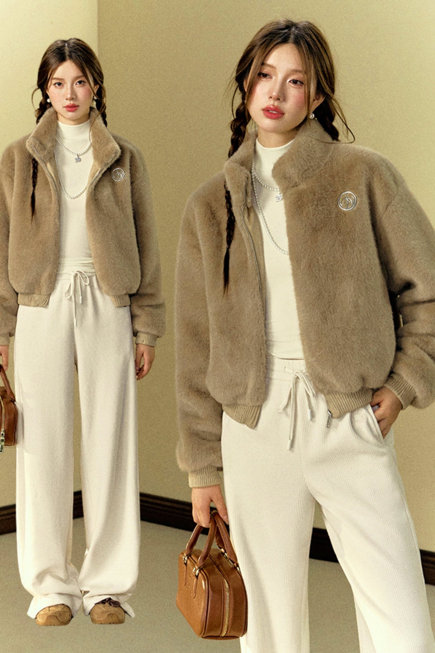 Lazy Fit Eco Fur Coat