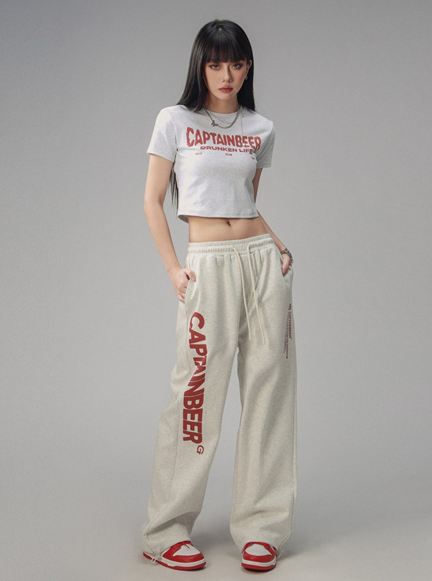 Waist Cropped Crew Neck T-Shirt