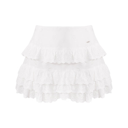 Floral Lace Cake Skirt