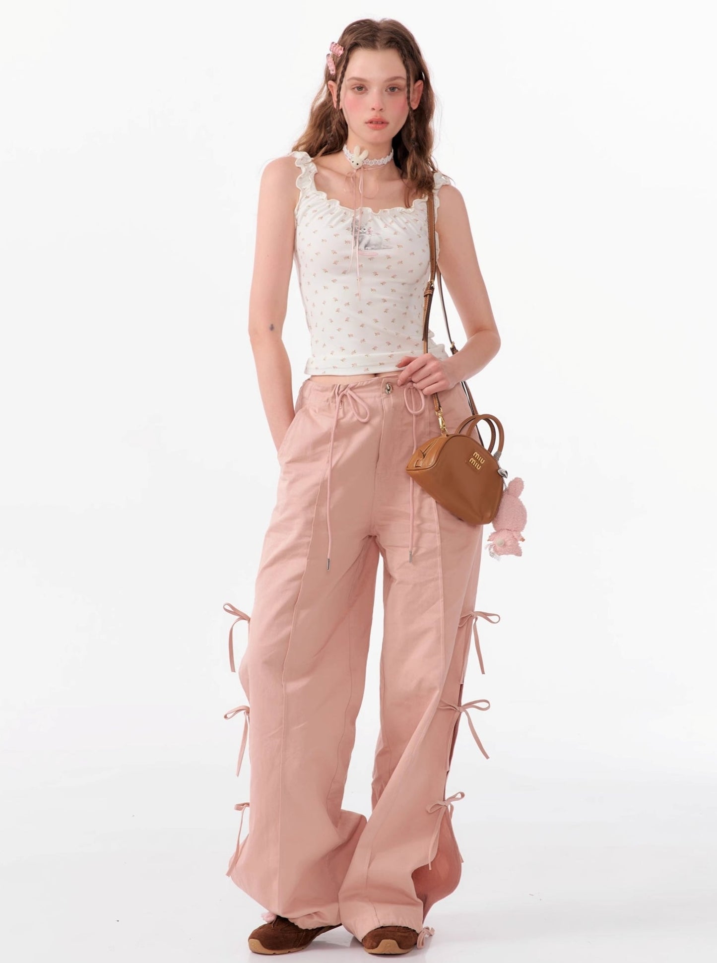 High Waist Wide-Leg Cargo Pants