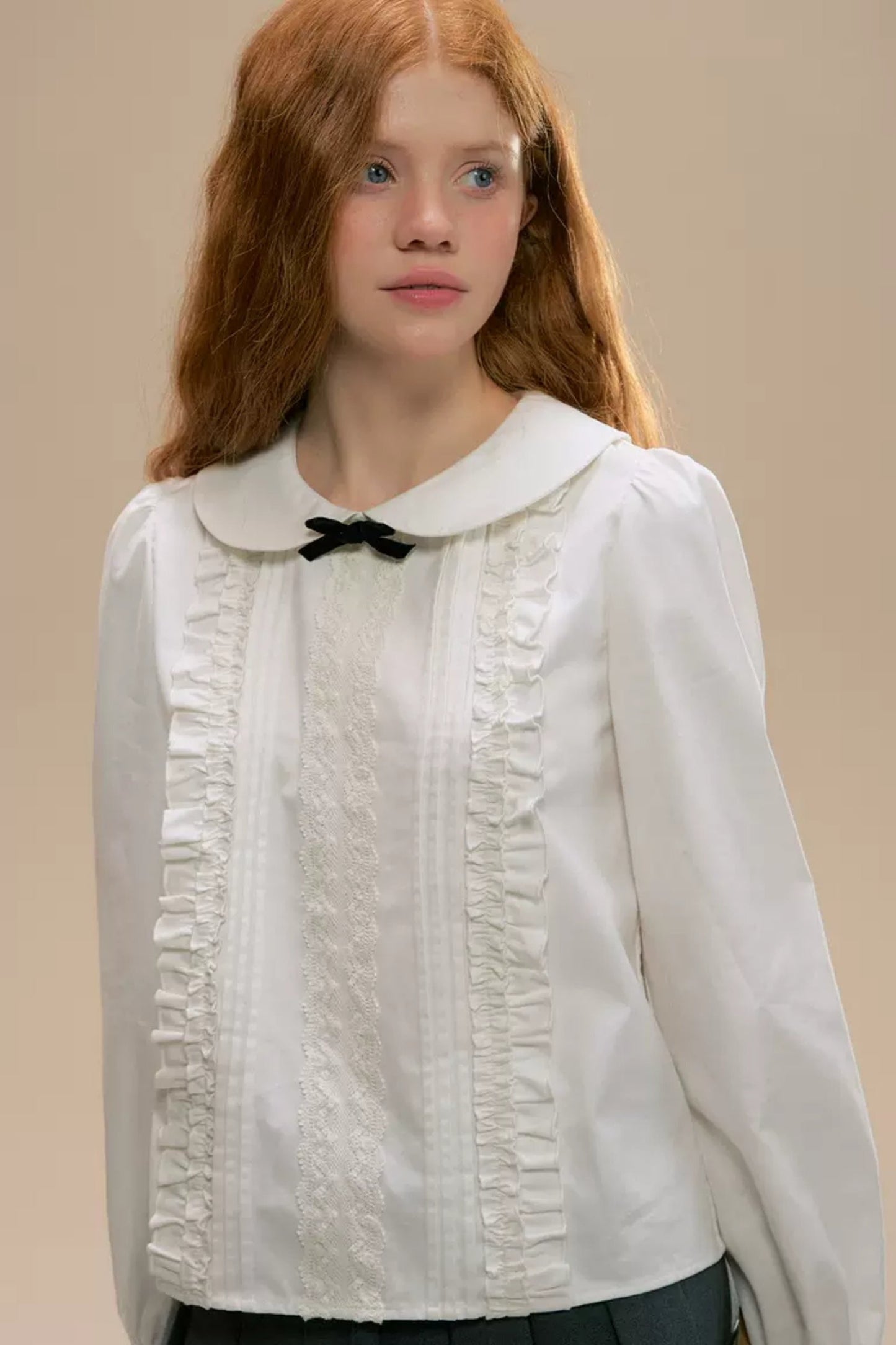 College Style Doll Collar Shirt