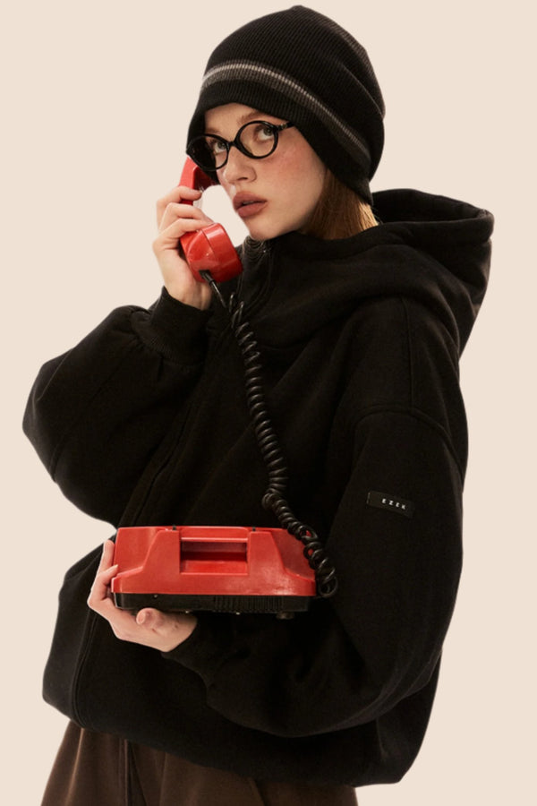 오버사이즈 게으른 면 자켓 