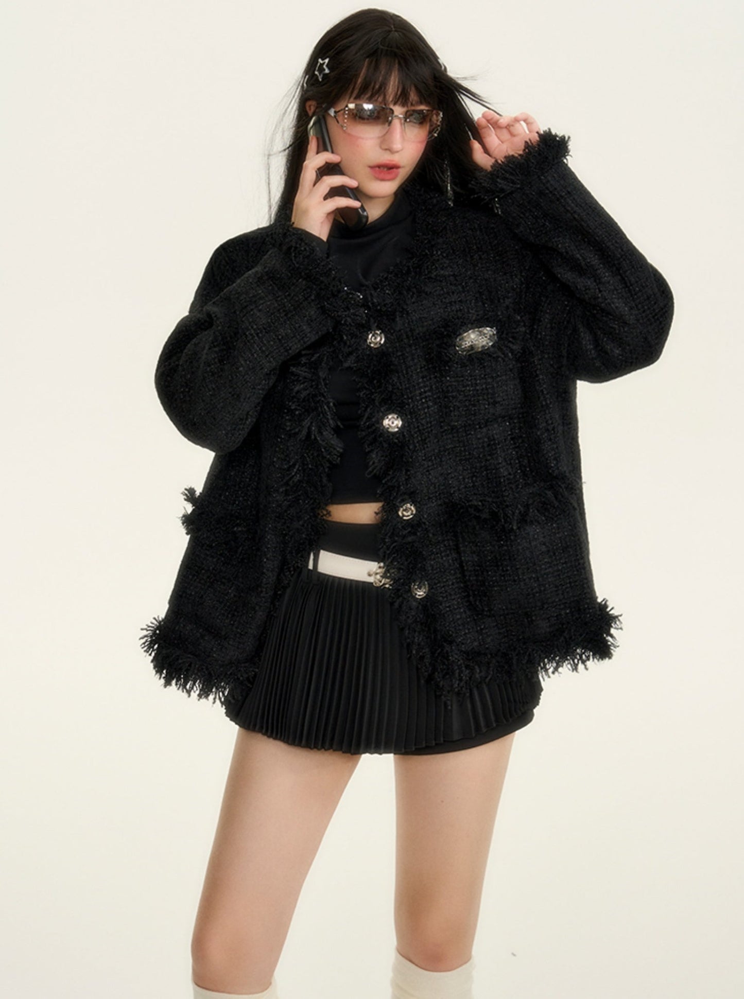 Handmade fringed small fragrant coat