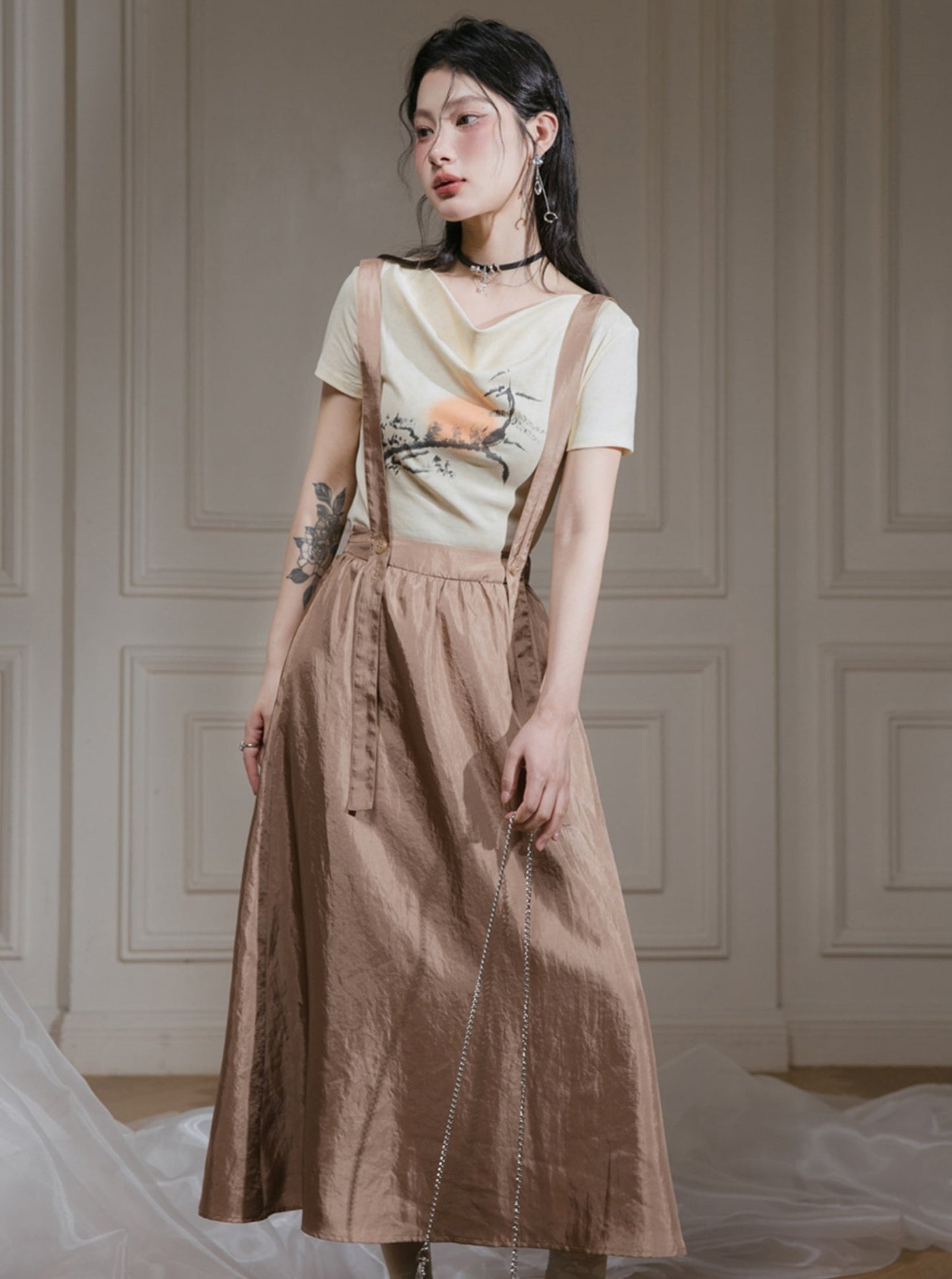 Afterglow Tawny Strap Skirt