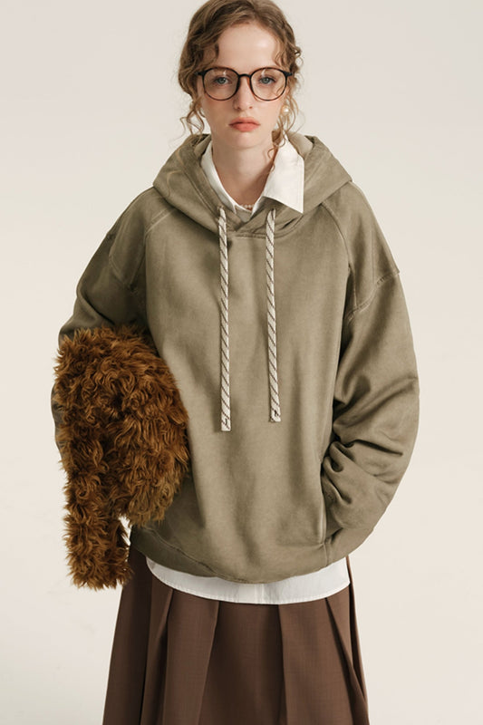 Heavy Cotton Oversize Hooded Sweatshirt