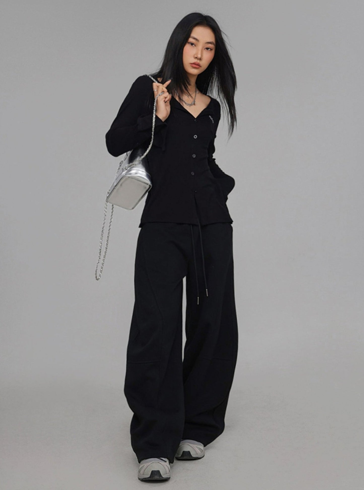 Black Sickle Hip-Hop Pants