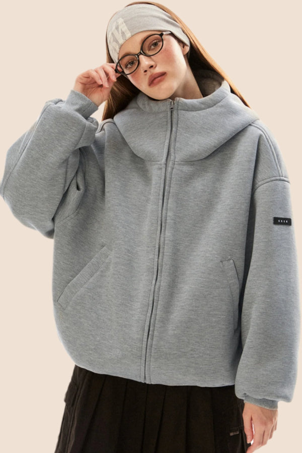 오버사이즈 게으른 면 자켓 