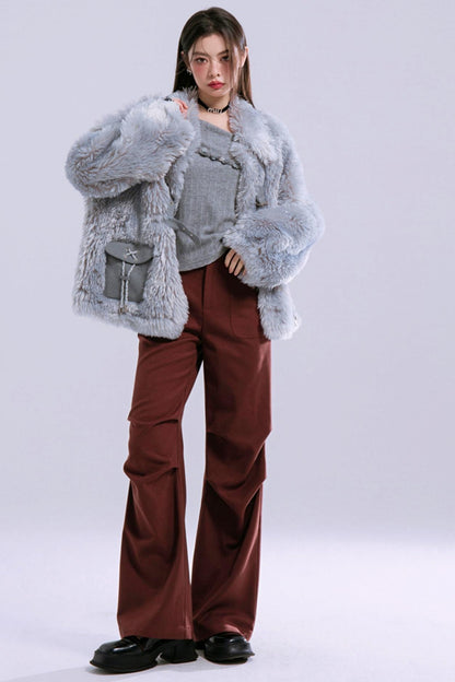 Pantalons en laine Lyocell City Cargo 