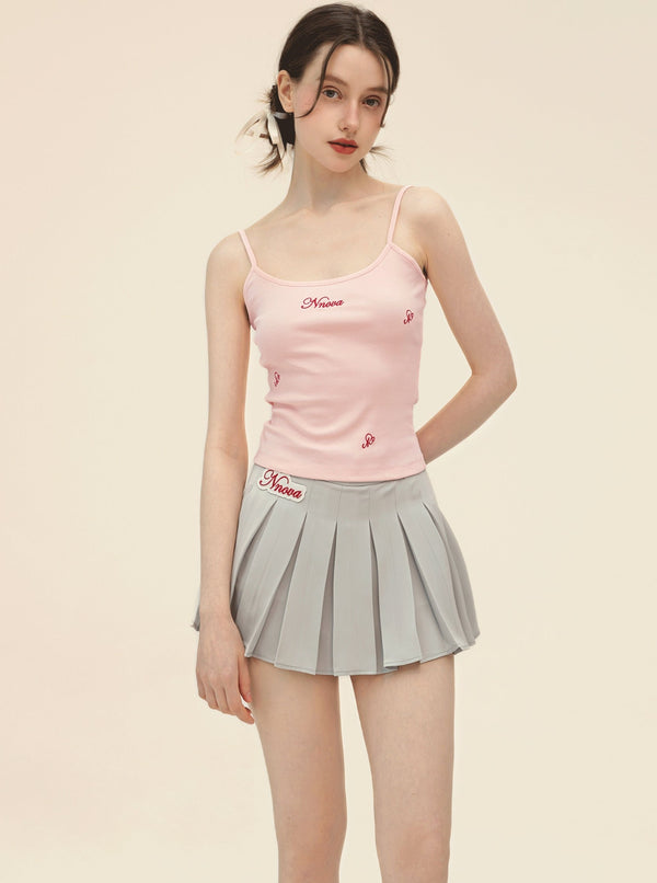 Retro Embroidery Camisole Top