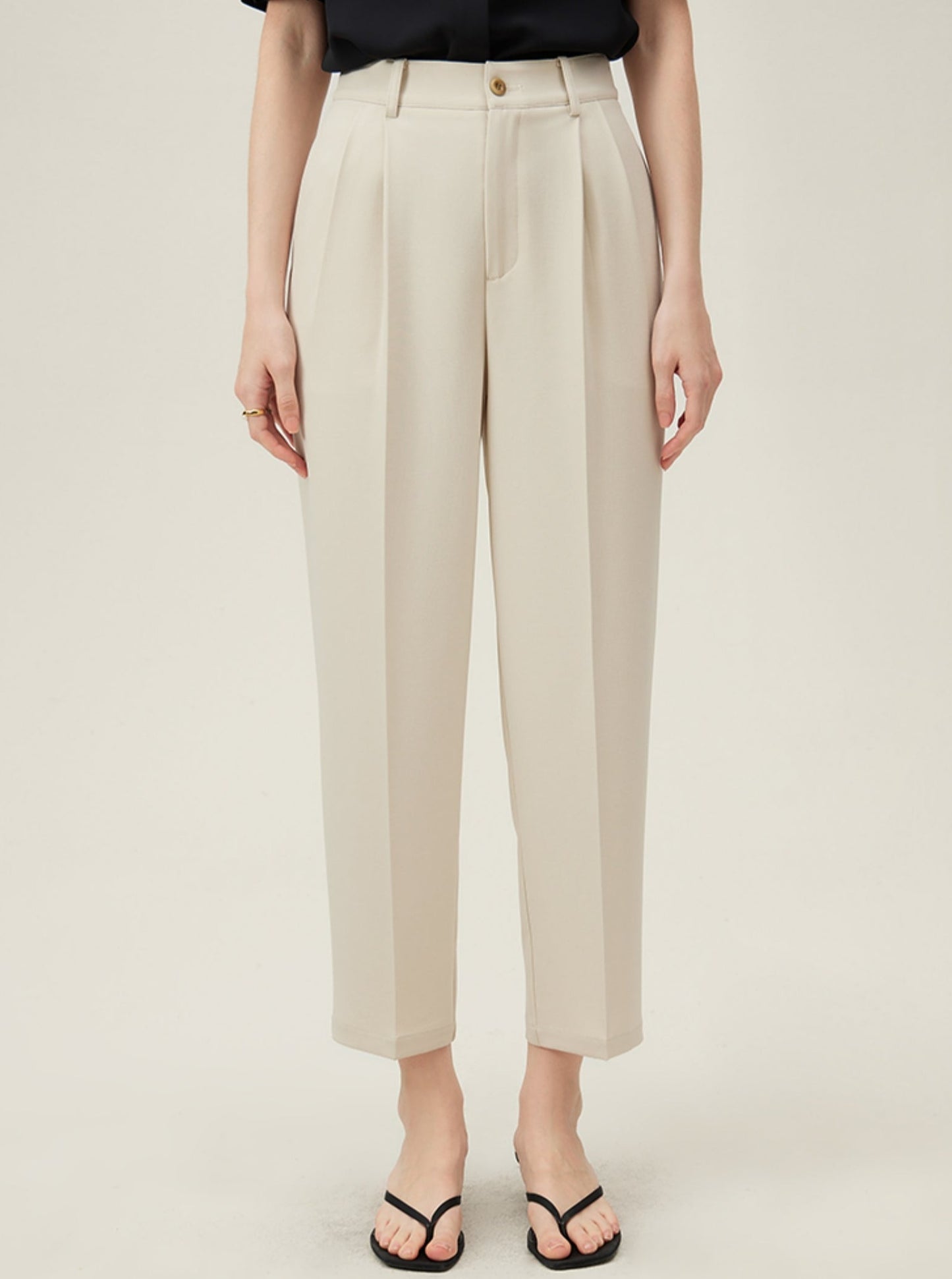 High Waist Suit Loose Slim Tapered Pants