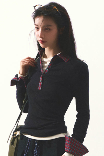 Miu Collegiate Knit Inner Top