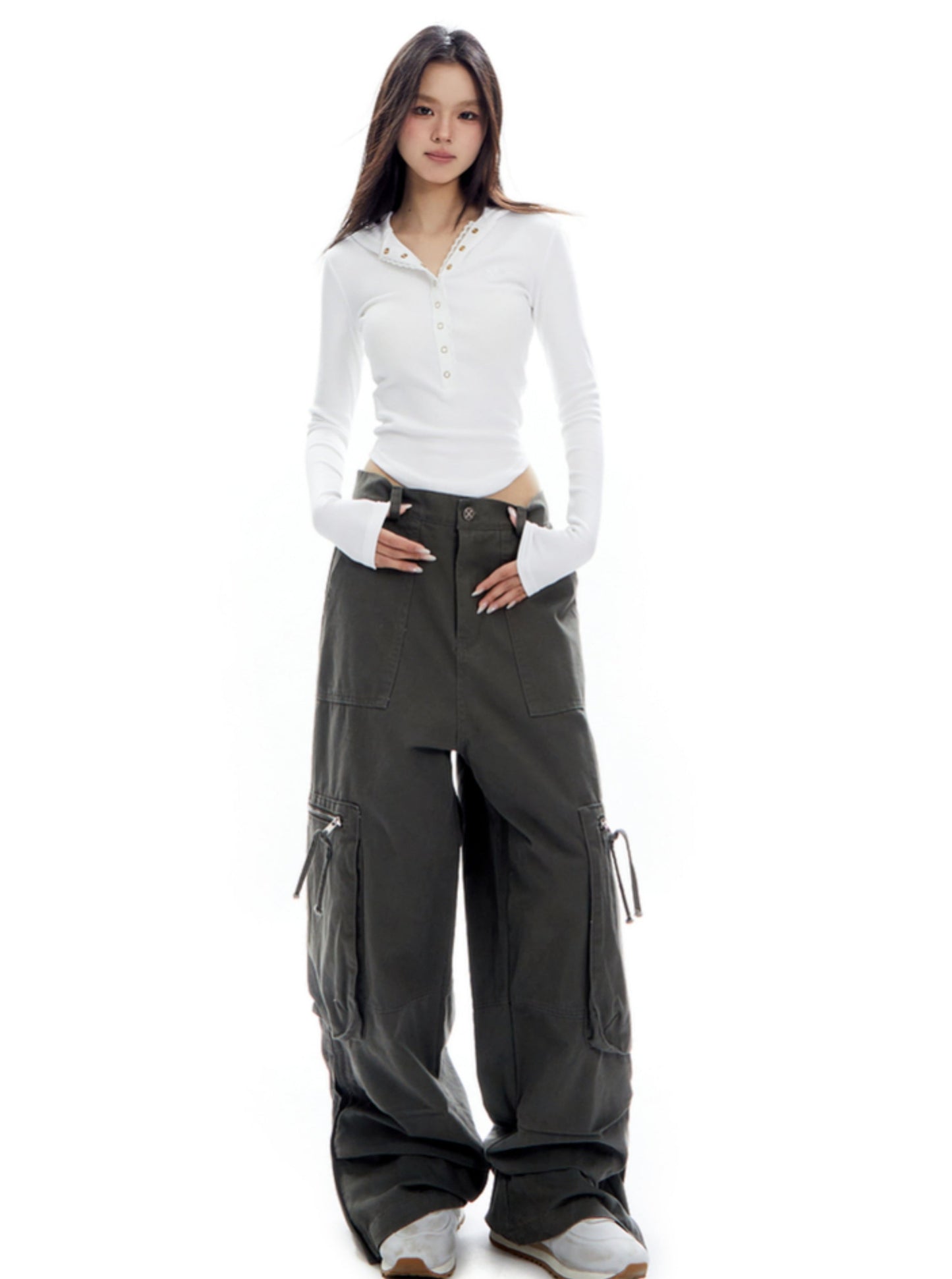 American Retro Large Pocket Cargo Pants