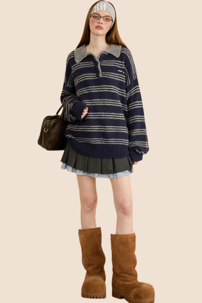 Versatile Striped Knitwear