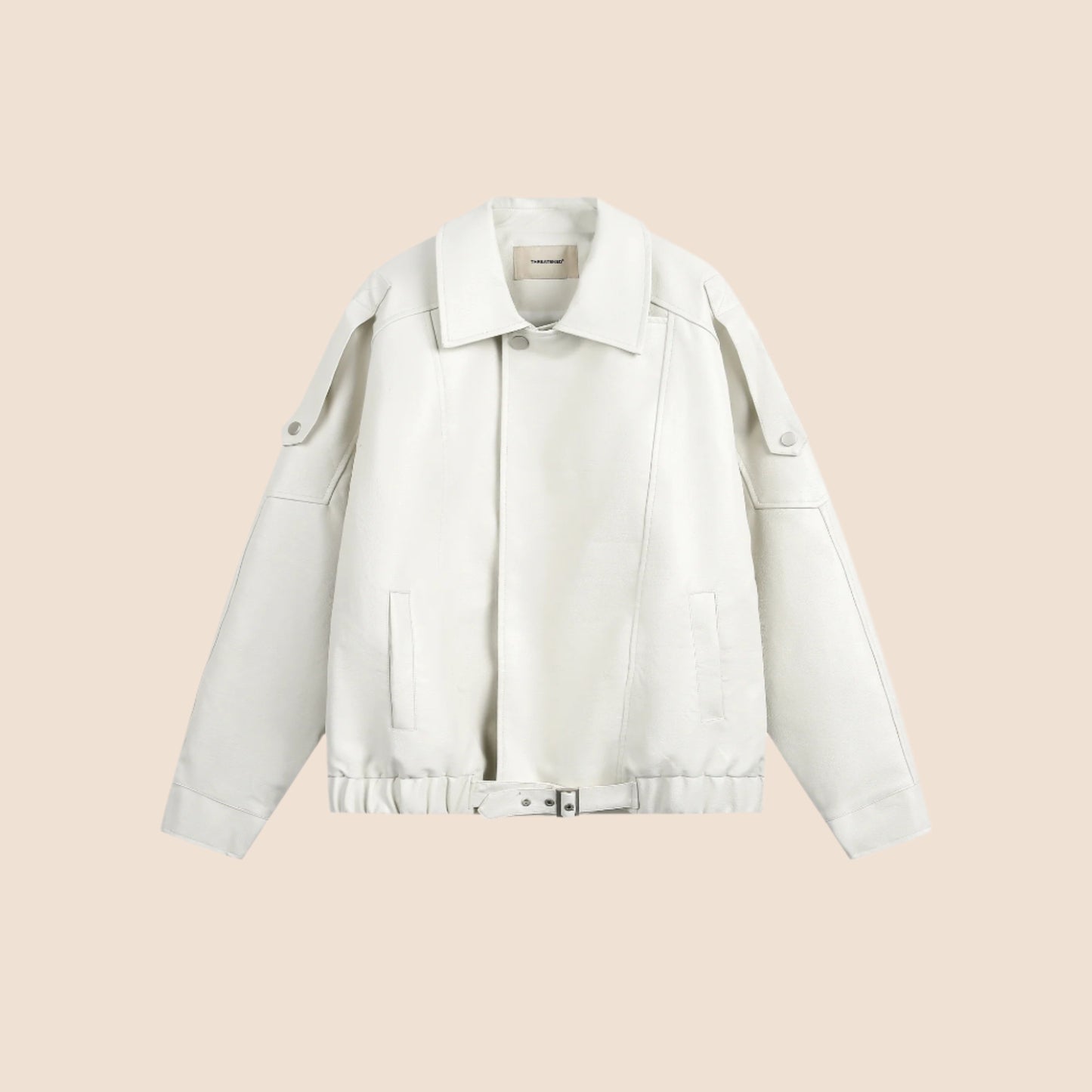 Heavy Leather Biker Jacket