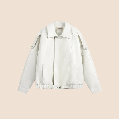 Heavy Leather Biker Jacket