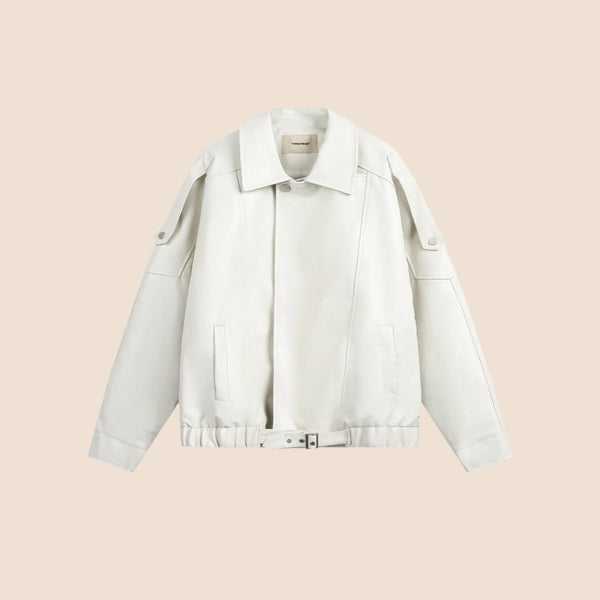 Heavy Leather Biker Jacket