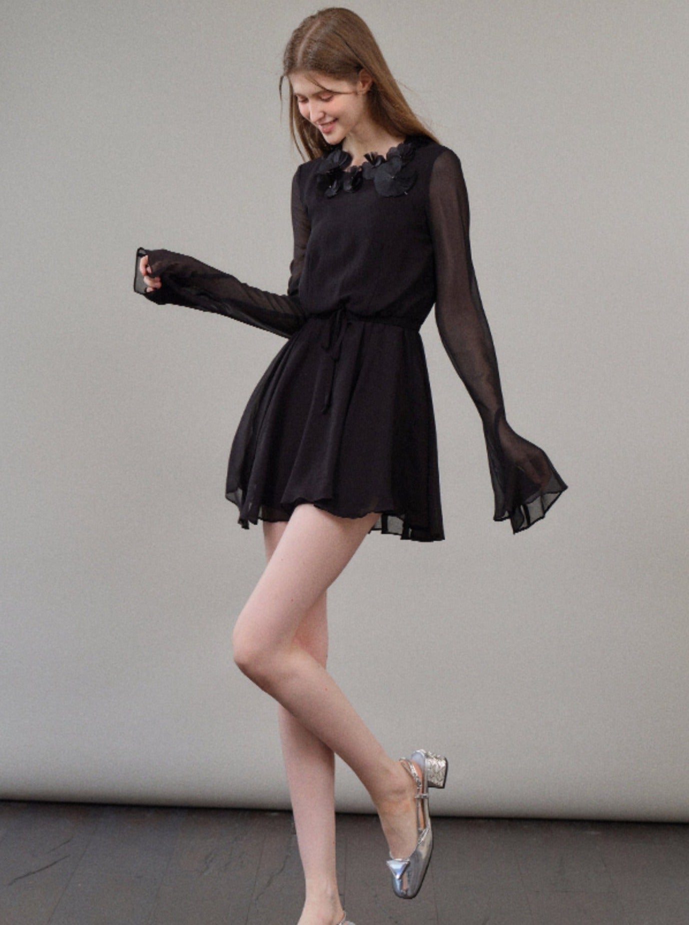 French Chiffon Dress