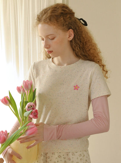Vintage Floral Slim T-Shirt