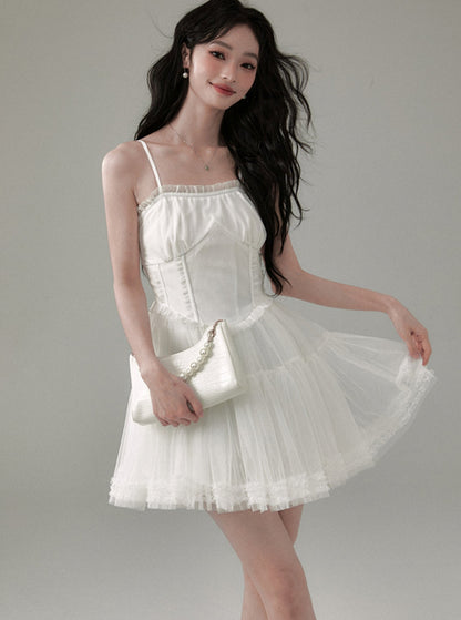 Mountain & Sea French White Dress