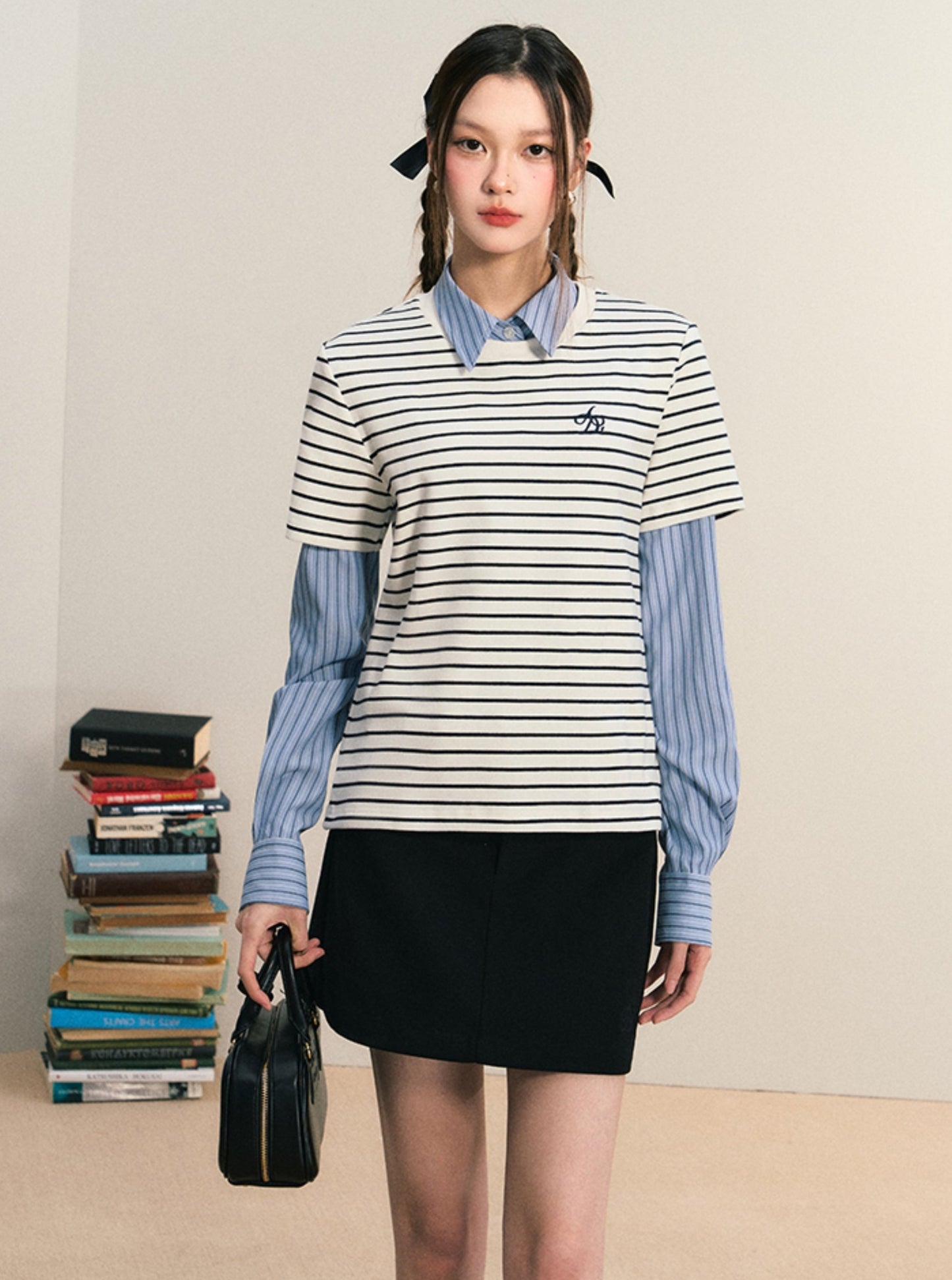 Striped Crew Neck T-Shirt