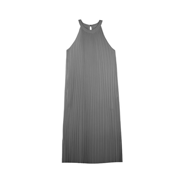 Elegant Pleated Gown Dress