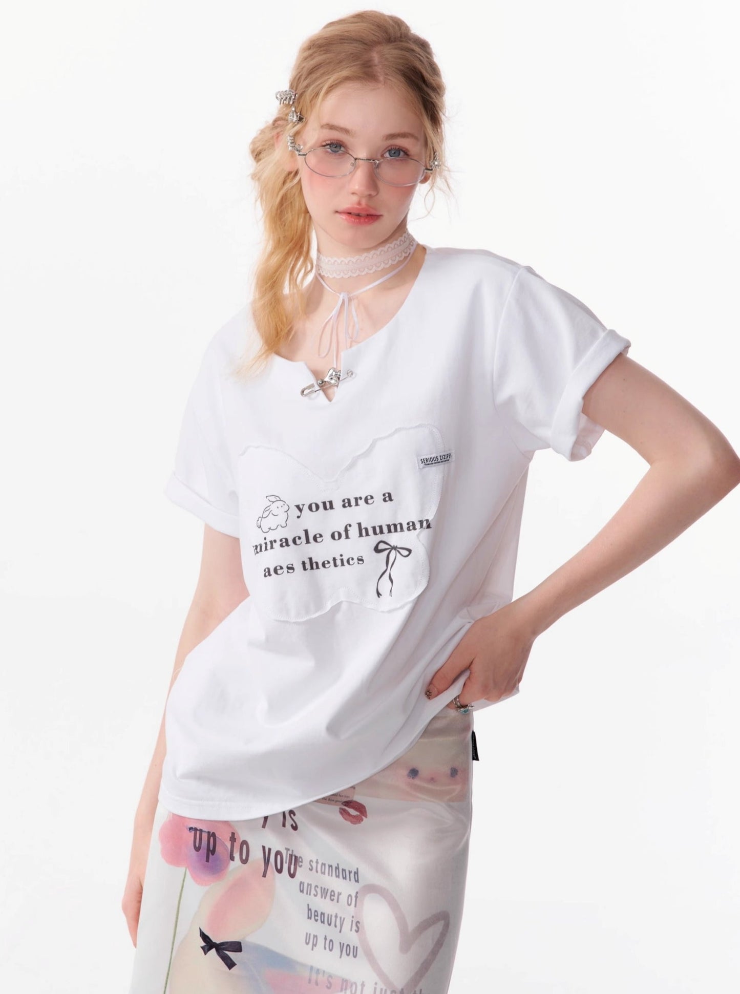 Loose Embroidered T-Shirt