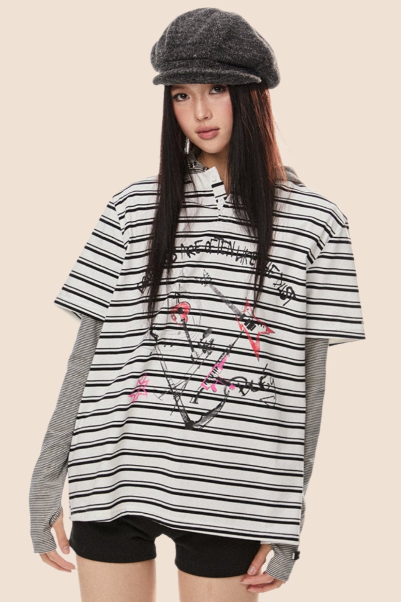 Stripe Loose T Shirt
